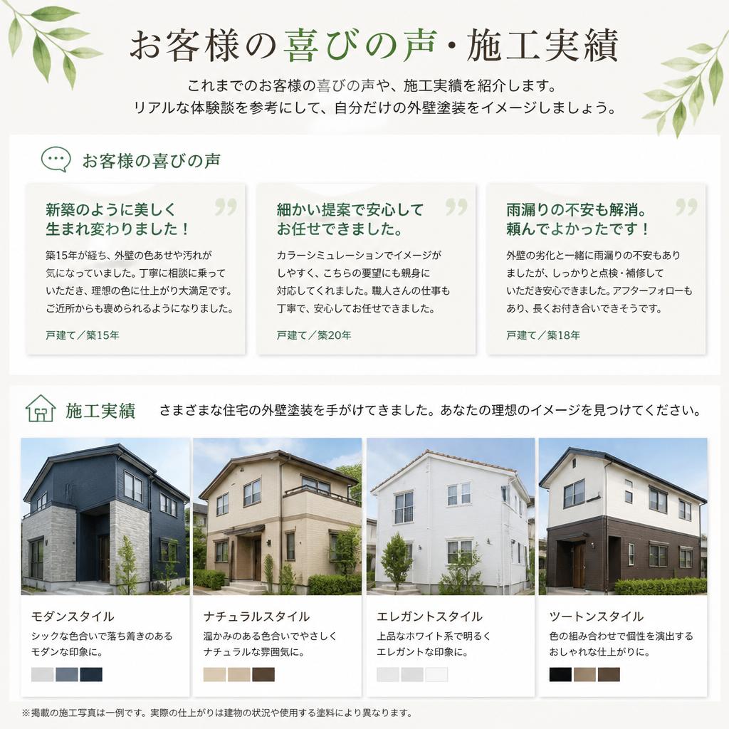 お客様の声・施工実績