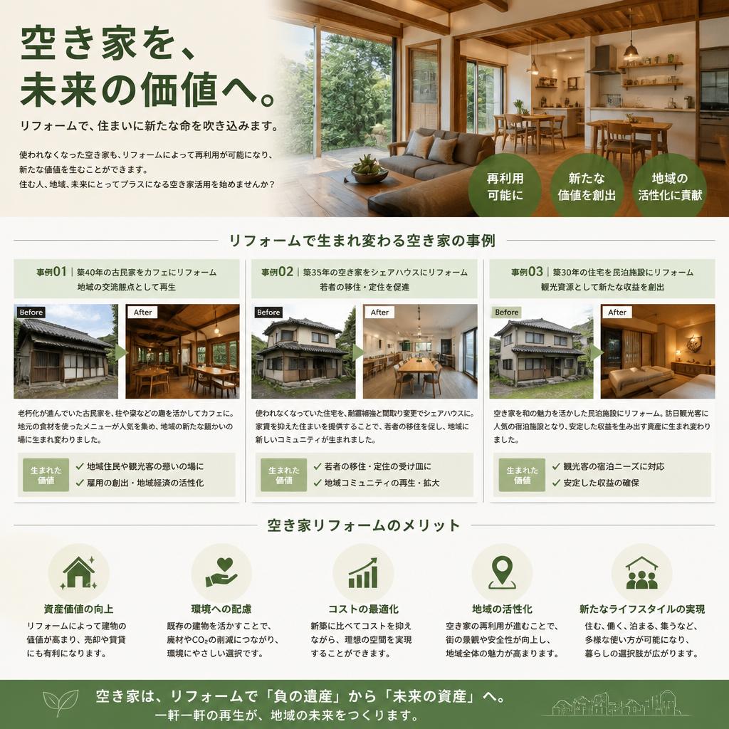 リフォームで新たな価値を