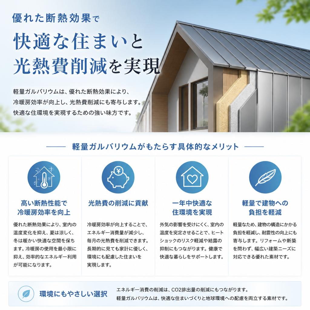 断熱効果で快適な住環境実現
