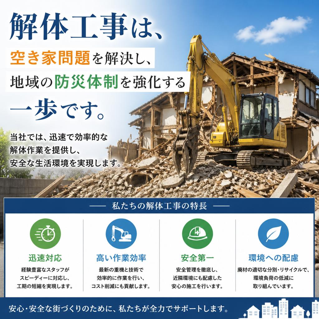 3. 解体工事による安全な環境整備