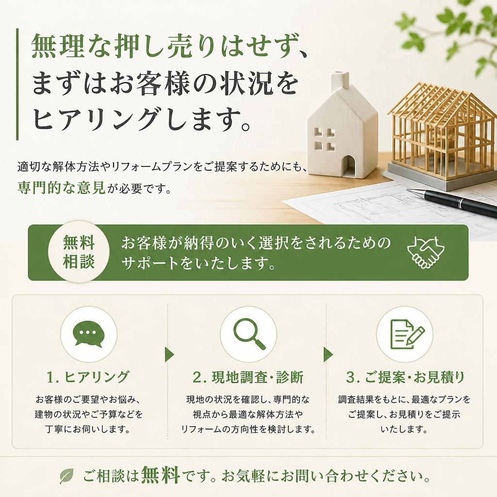 なぜ無料相談が重要なのか？