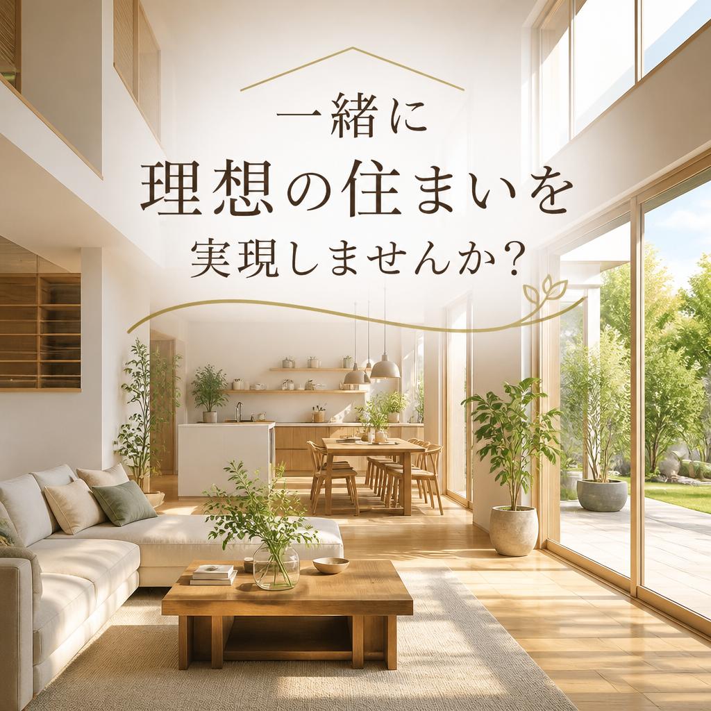 一緒に理想の住まいを実現しませんか？