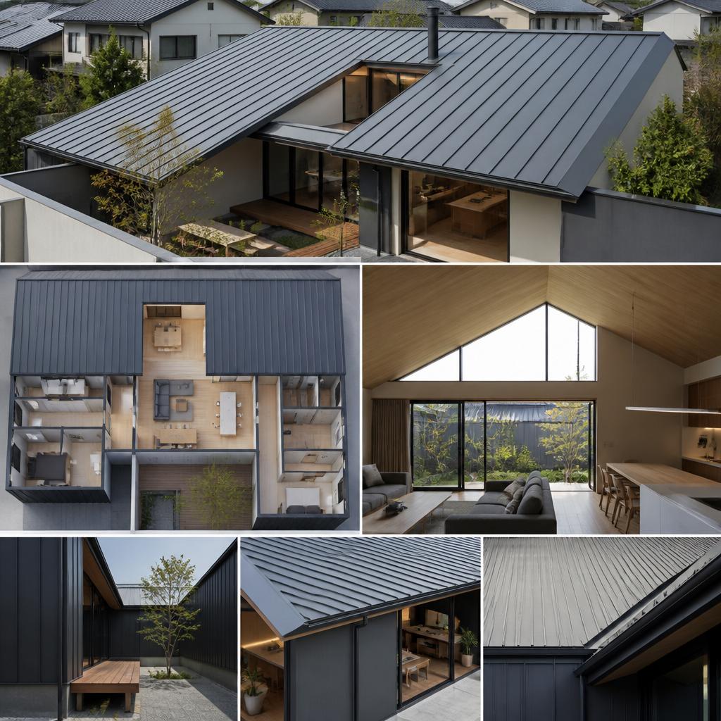 一軒家の間取りとガルバリウム屋根