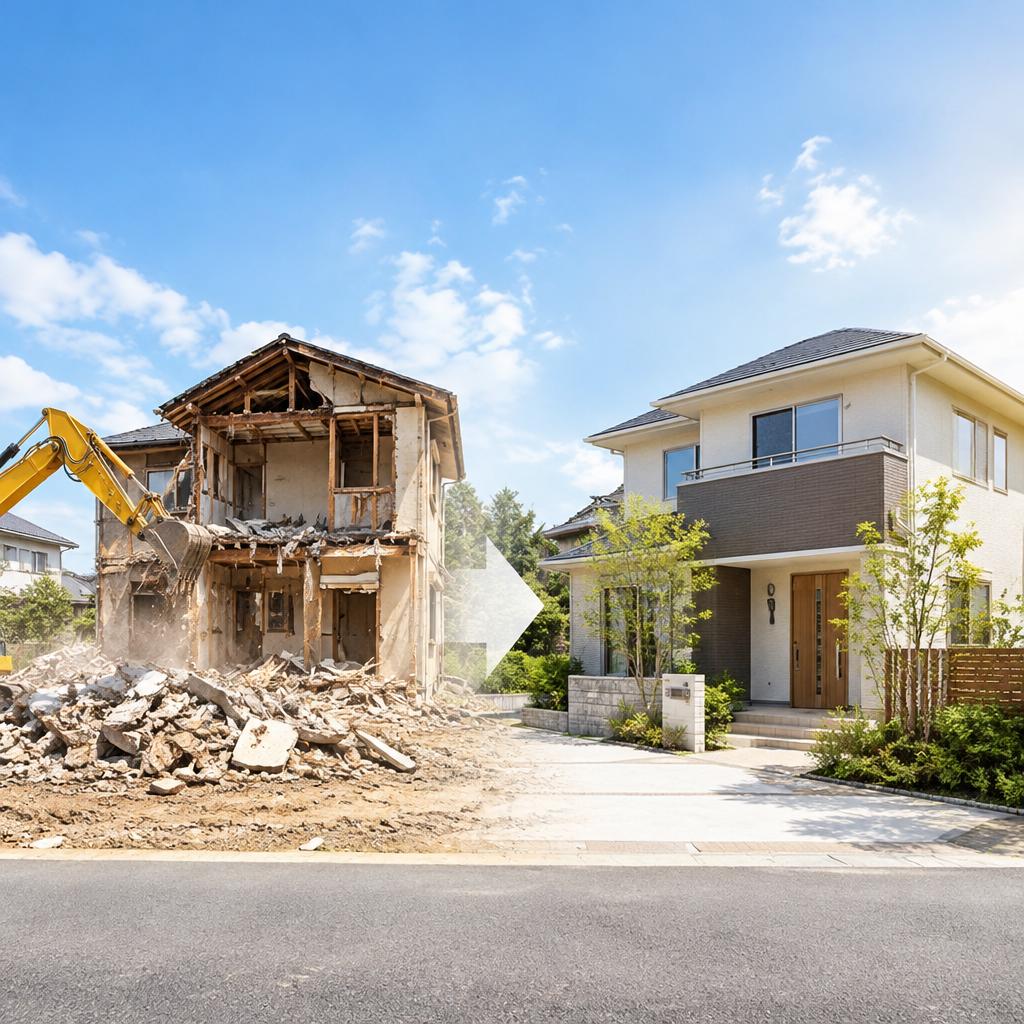 お電話一本から、戸建てリフォームの安心計画を。解体から次の一歩まで、信頼できる業者をご紹介します。